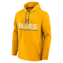 St. Louis Blues Fanatics Authentic Pro Rink Hoodie Gold