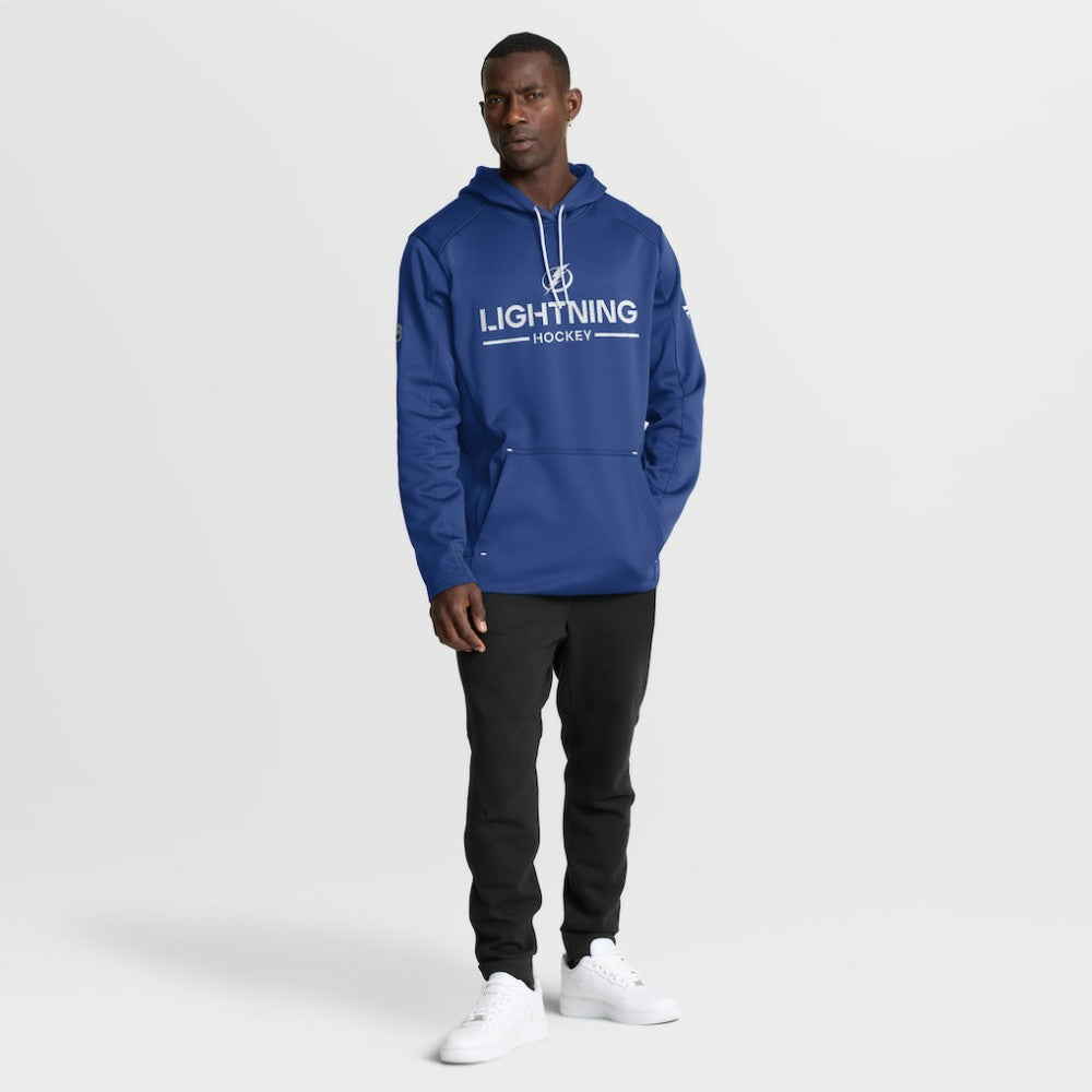 Tampa Bay Lightning Fanatics Authentic Pro Rink Hoodie Blue