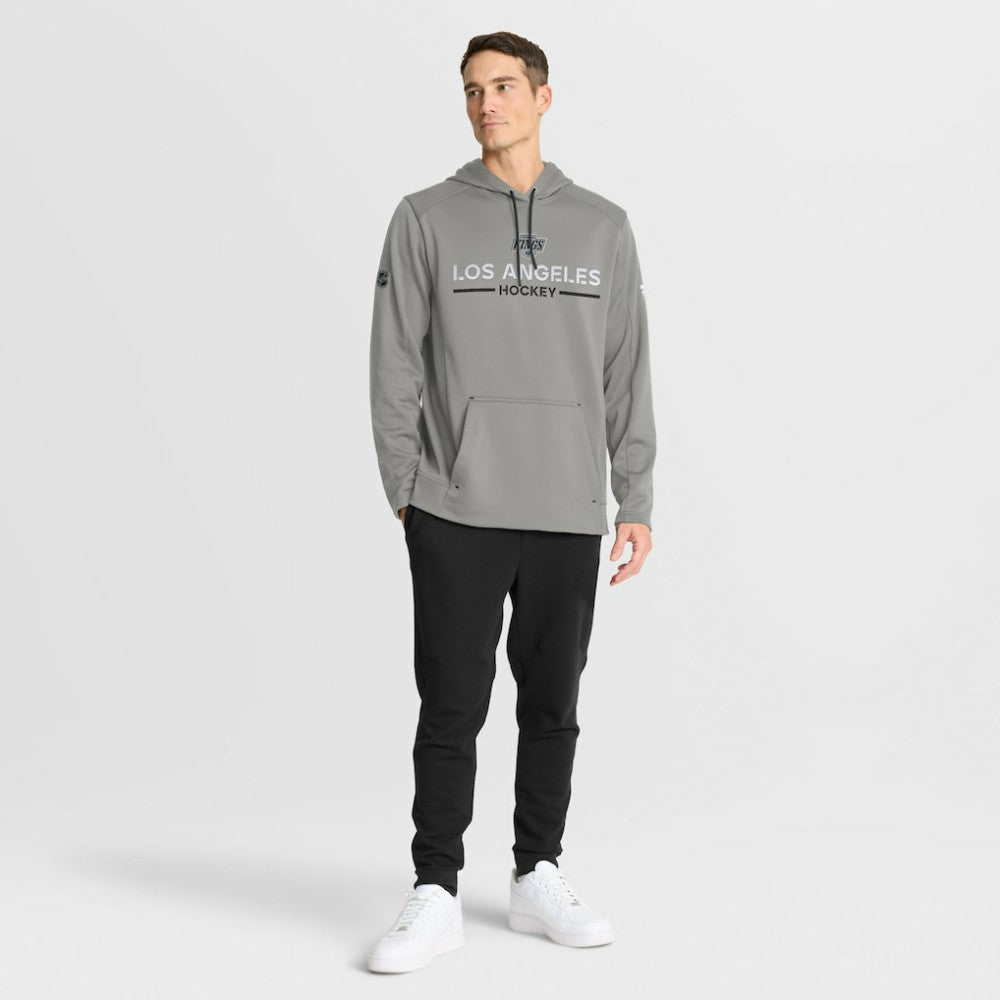 Los Angeles Kings Fanatics Authentic Pro Rink Hoodie Silver