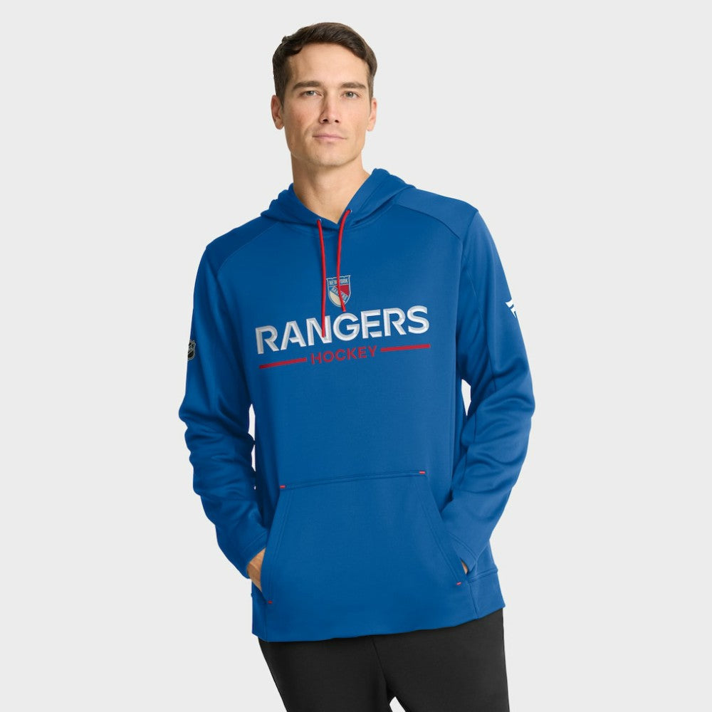 New York Rangers Fanatics Authentic Pro Rink Centennial Hoodie - Blue
