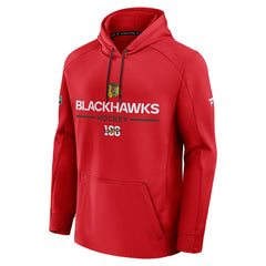 Chicago Blackhawks Fanatics Authentic Pro Centennial Rink Hoodie - Red