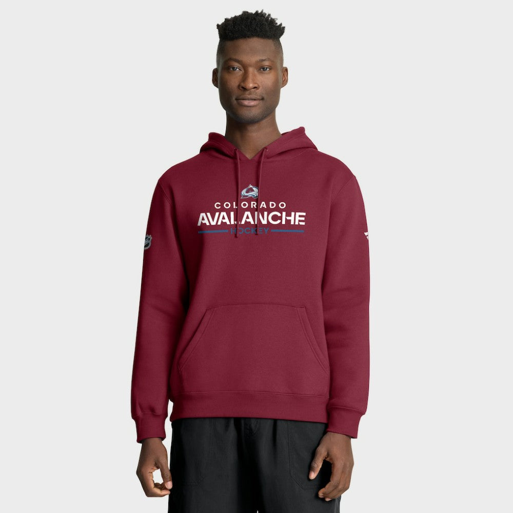 Colorado Avalanche Fanatics Authentic Pro Primary Hoodie Burgundy