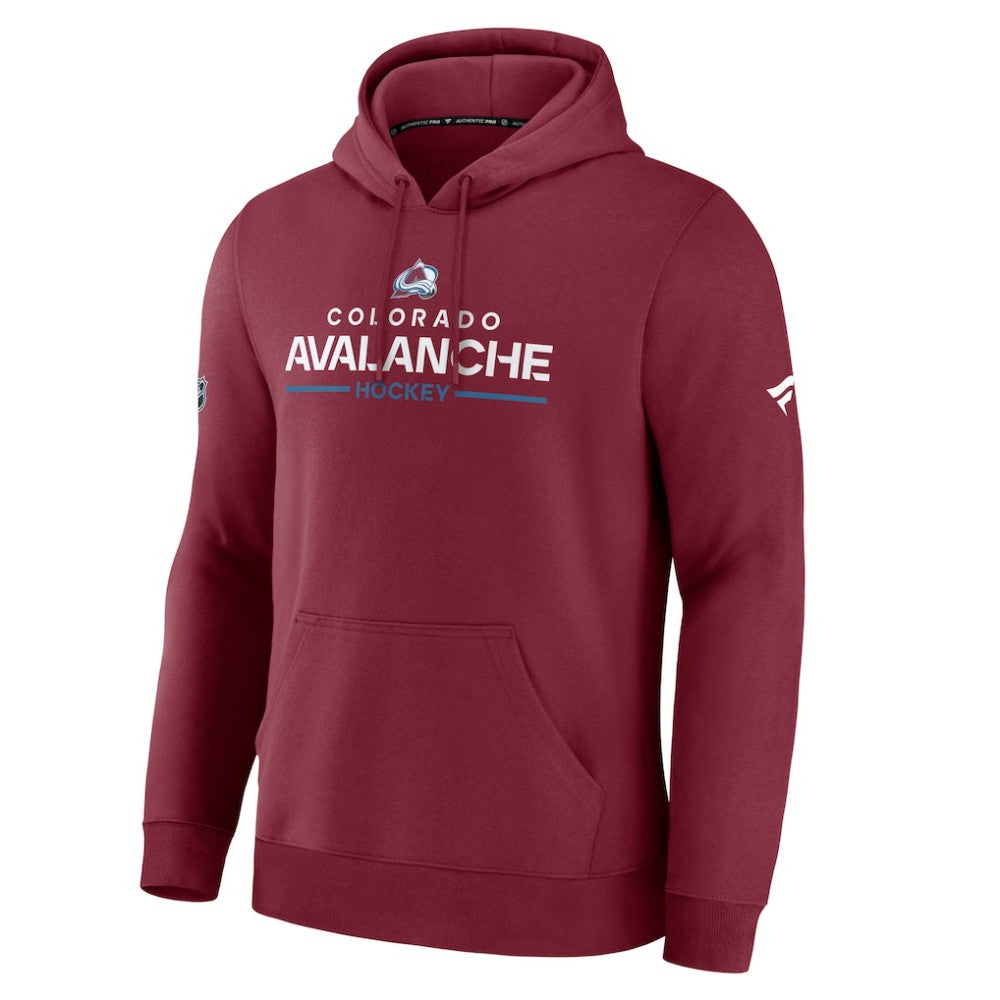 Colorado Avalanche Fanatics Authentic Pro Primary Hoodie Burgundy