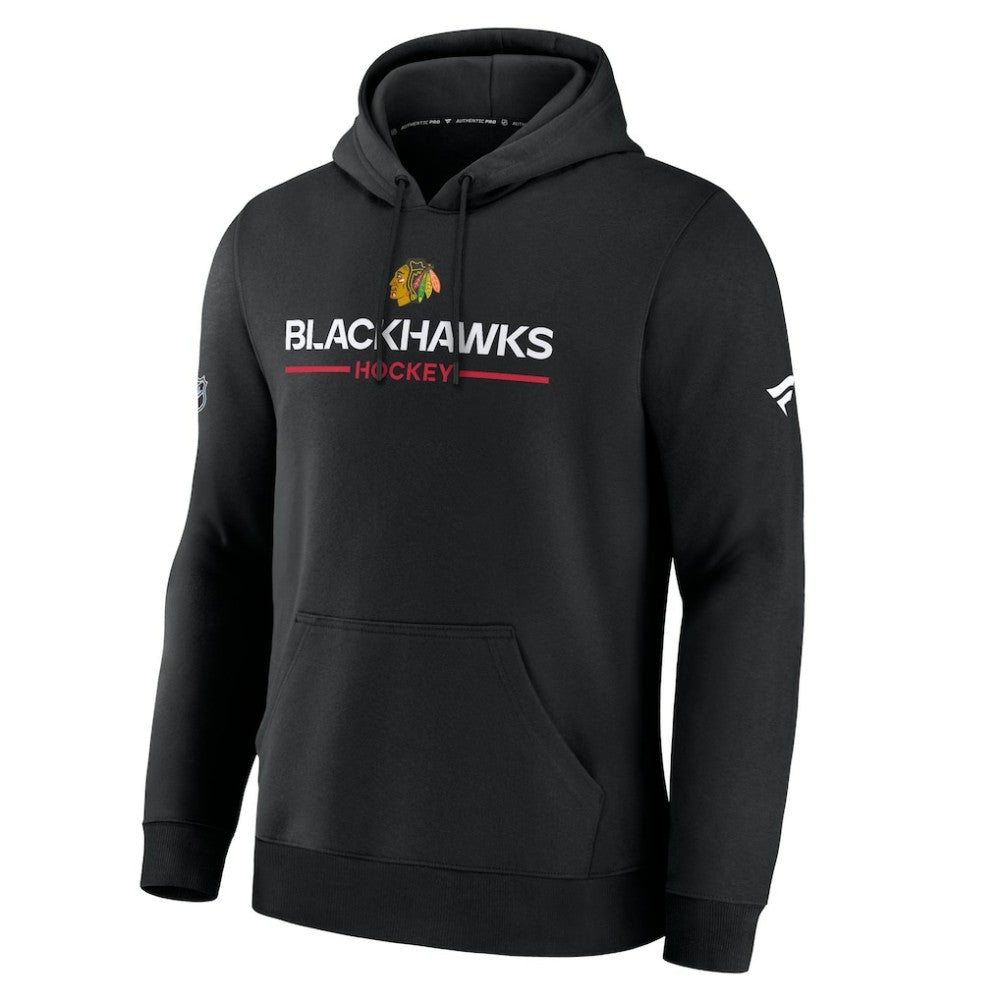 Chicago Blackhawks Fanatics Authentic Pro Primary Hoodie Black
