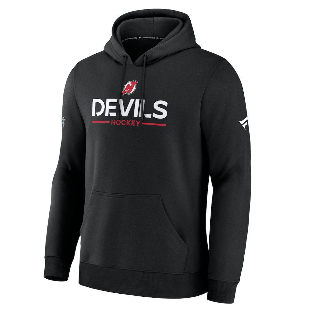 New Jersey Devils Fanatics Authentic Pro Primary Hoodie Black