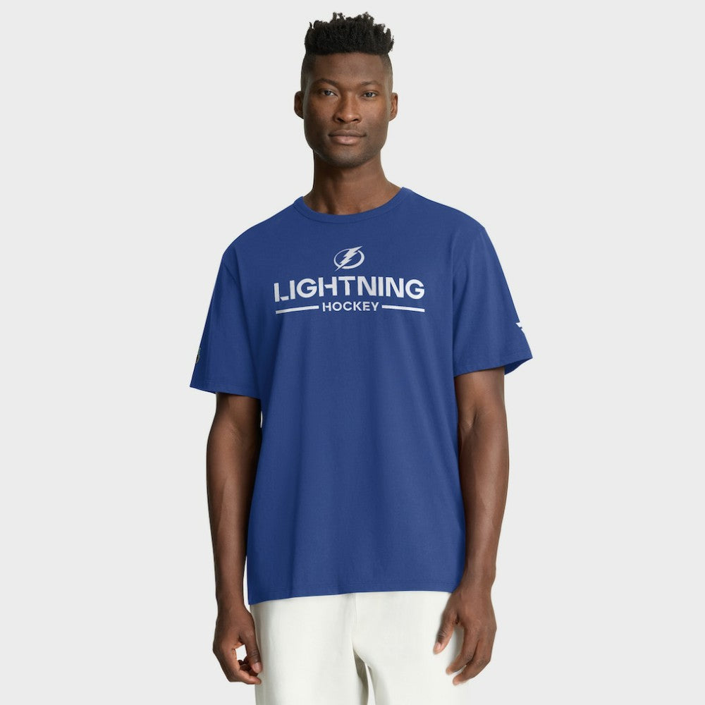 Tampa Bay Lightning Fanatics Authentic Pro Primary T-Shirt Blue