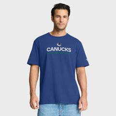 Vancouver Canucks Fanatics Authentic Pro Primary T-Shirt Blue