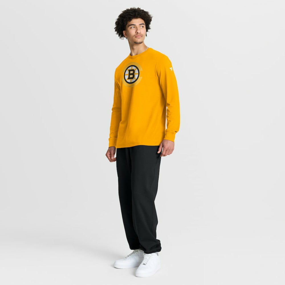 Boston Bruins Fanatics Authentic Pro Property Of Practice Long Sleeve T-Shirt Gold