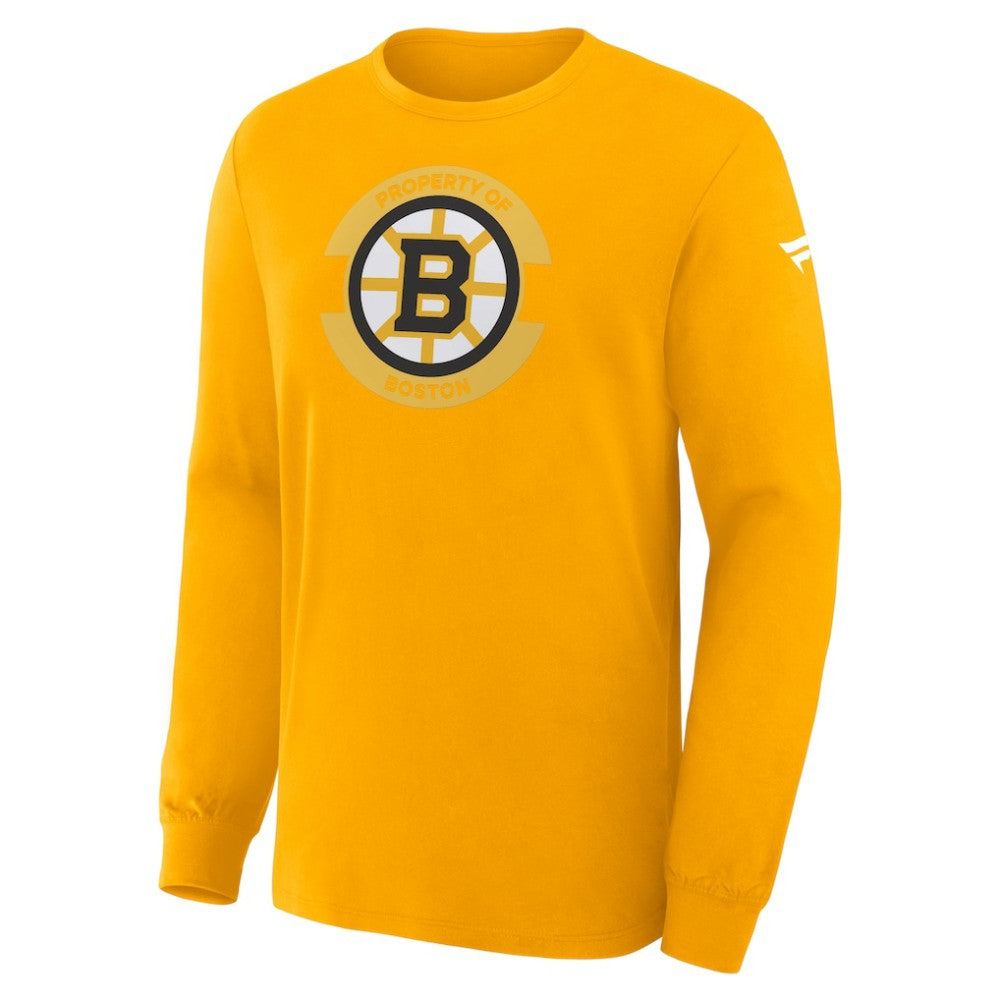 Boston Bruins Fanatics Authentic Pro Property Of Practice Long Sleeve T-Shirt Gold
