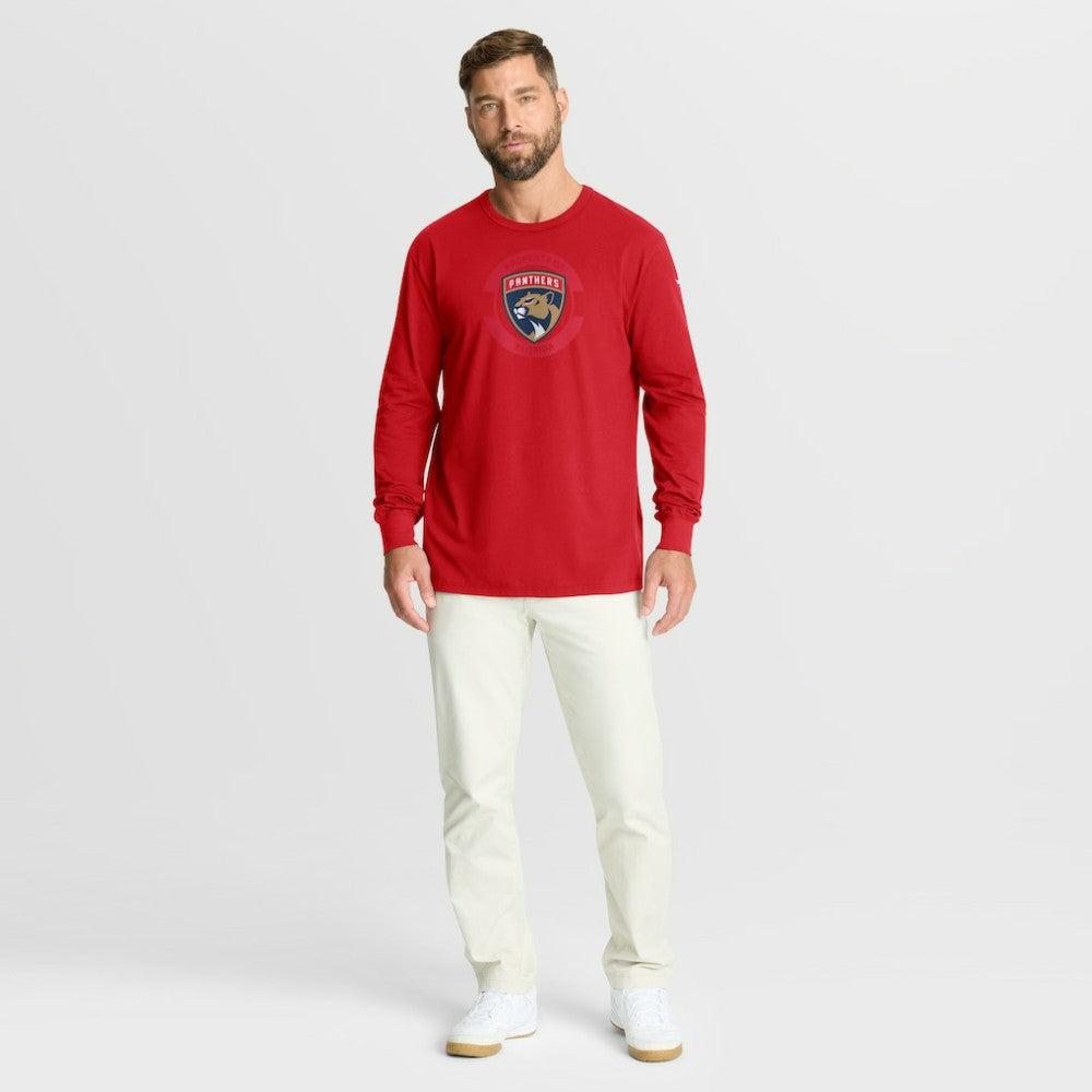 Florida Panthers Fanatics Authentic Pro Property Of Practice Long Sleeve T-Shirt Red