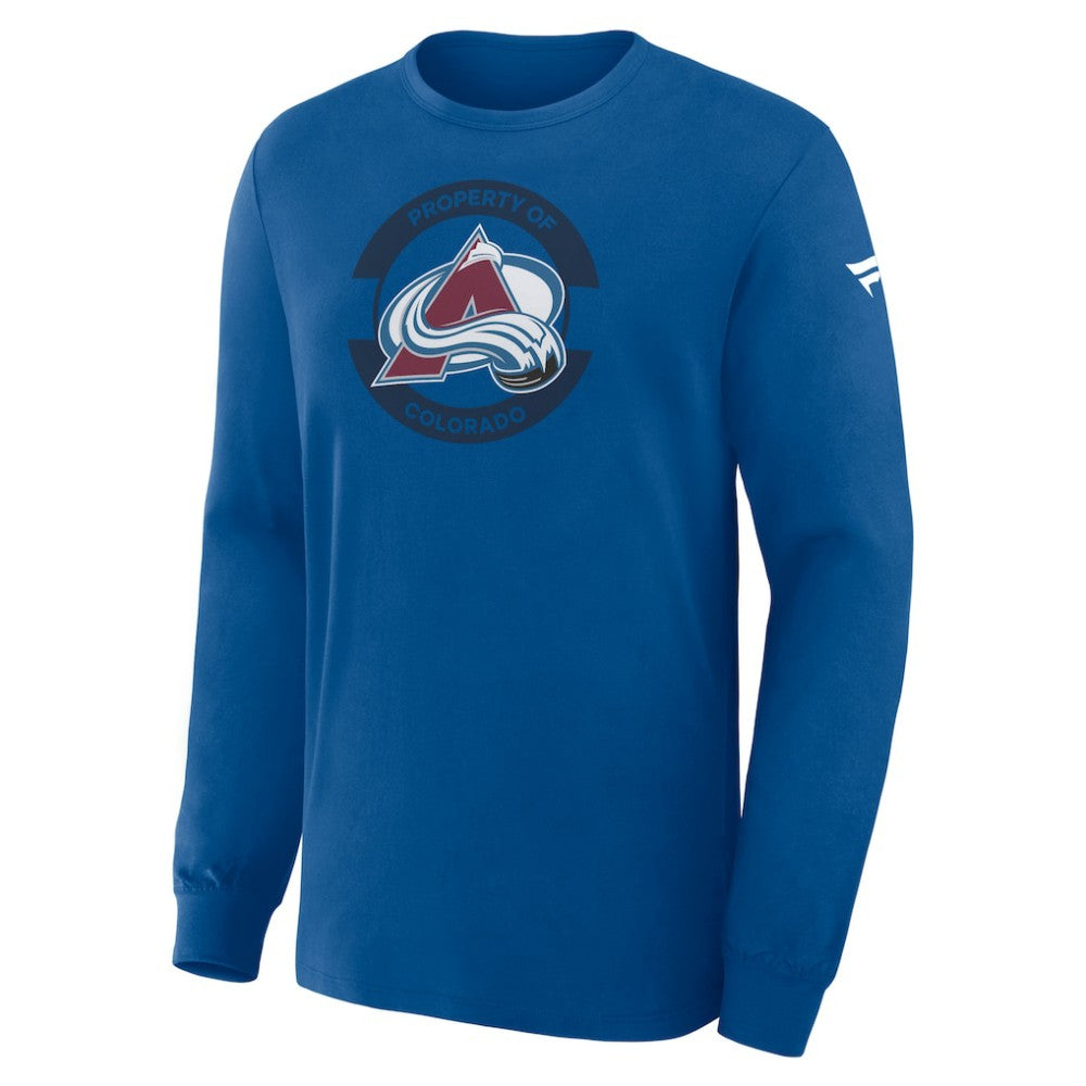 Colorado Avalanche Fanatics Authentic Pro Property Of Practice Long Sleeve T-Shirt Blue
