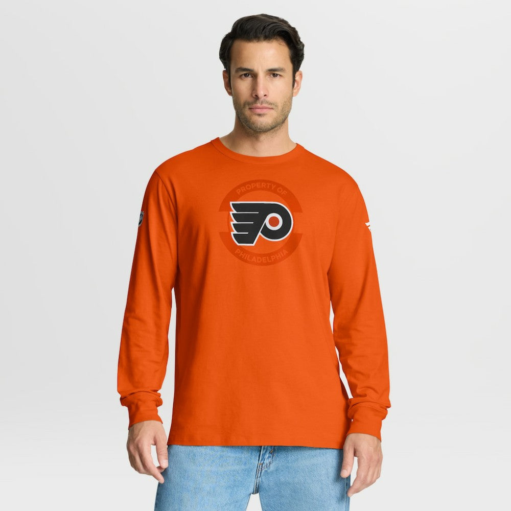 Philadelphia Flyers Fanatics Authentic Pro Property Of Practice Long Sleeve T-Shirt Orange