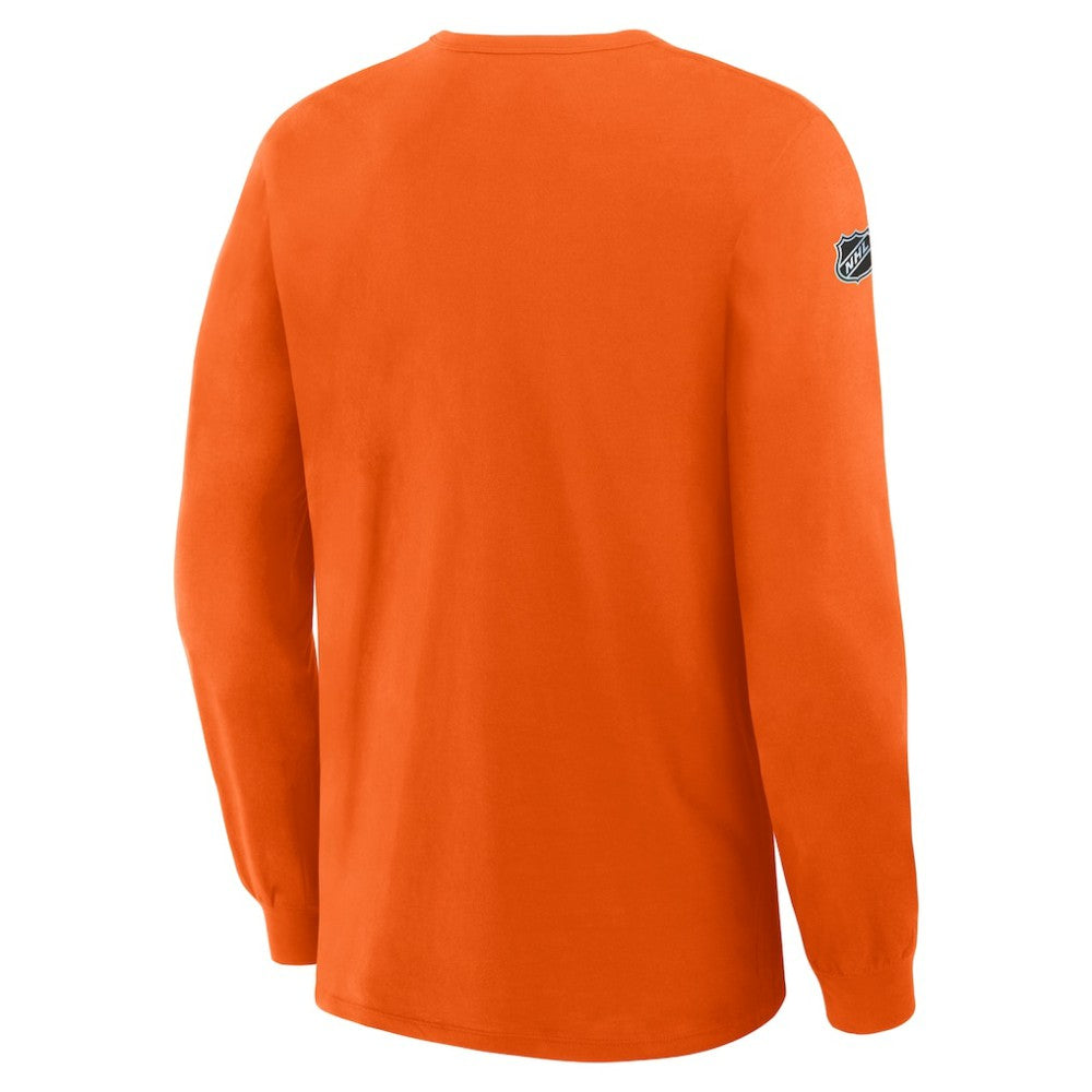 Philadelphia Flyers Fanatics Authentic Pro Property Of Practice Long Sleeve T-Shirt Orange