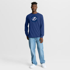 Tampa Bay Lightning Fanatics Authentic Pro Property Of Practice Long Sleeve T-Shirt Blue