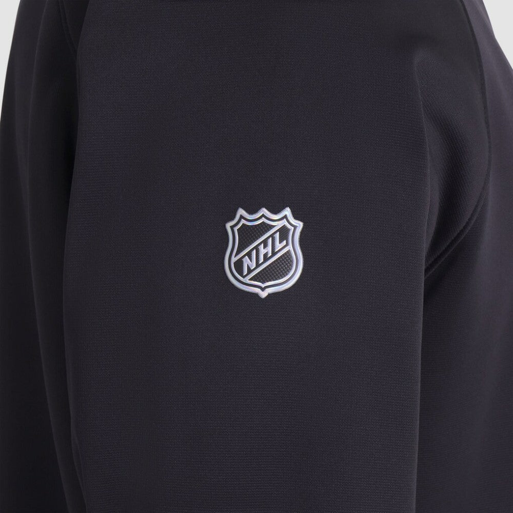 New Jersey Devils Fanatics Authentic Pro Rink Raglan Quarter-Zip Pullover Black
