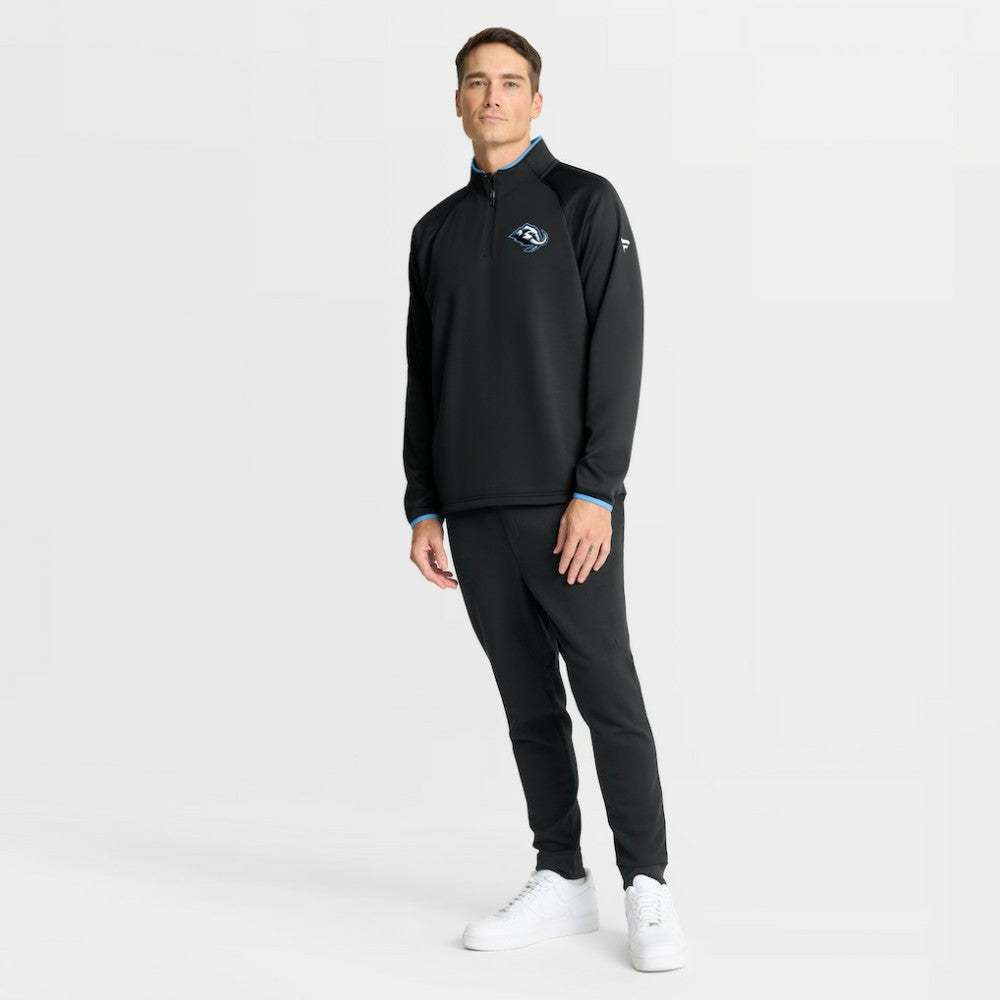 Utah Mammoth Fanatics Authentic Pro Rink Raglan Quarter-Zip Pullover Black