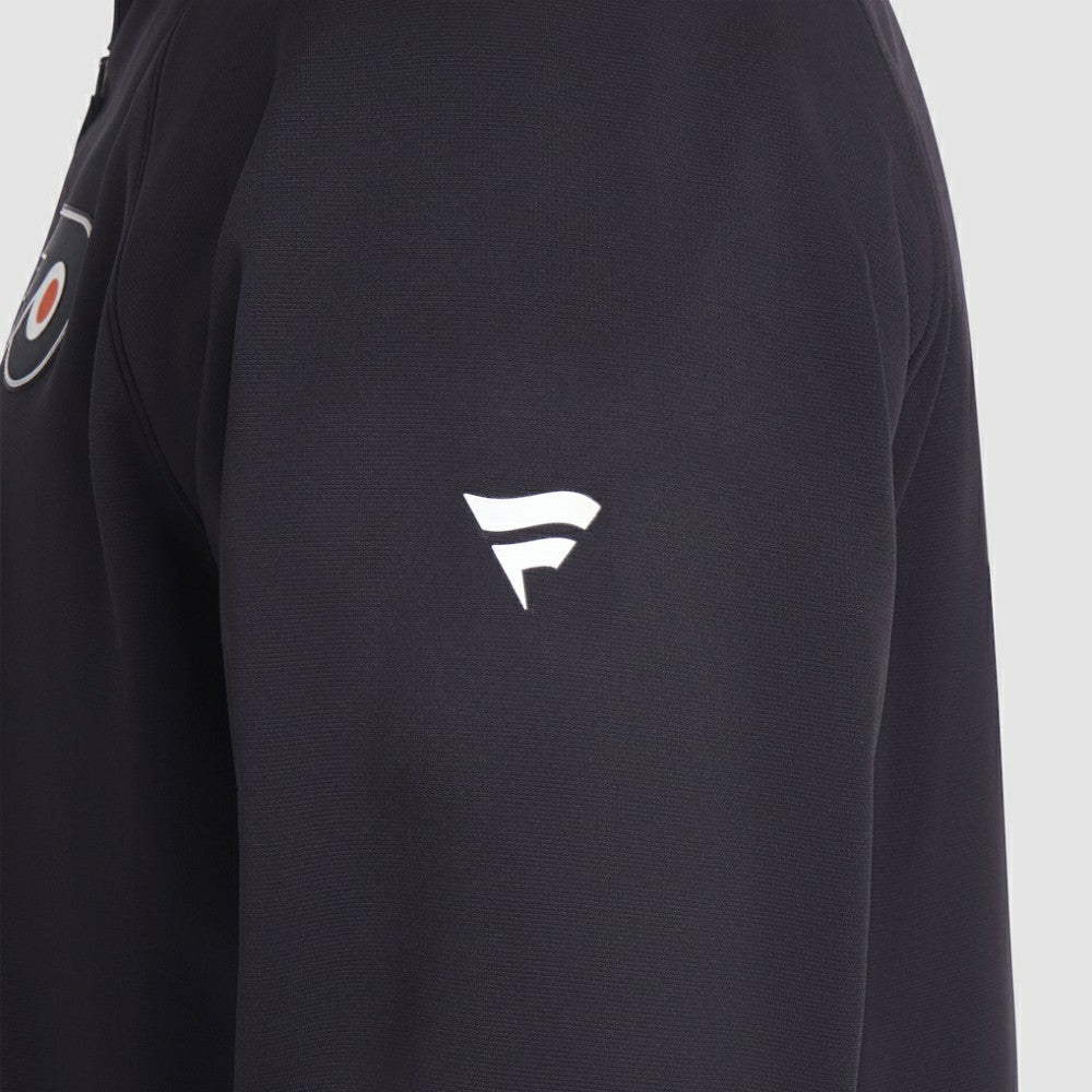 Philadelphia Flyers Fanatics Authentic Pro Rink Raglan Quarter-Zip Pullover Black