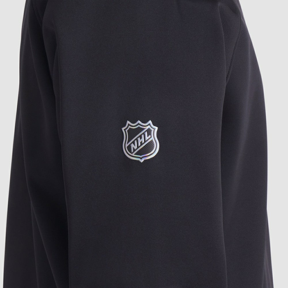 Chicago Blackhawks Fanatics Authentic Pro Rink Raglan Quarter-Zip Pullover Black