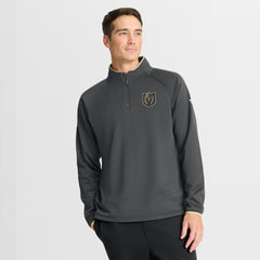 Vegas Golden Knights Fanatics Authentic Pro Rink Raglan Quarter-Zip Pullover Black