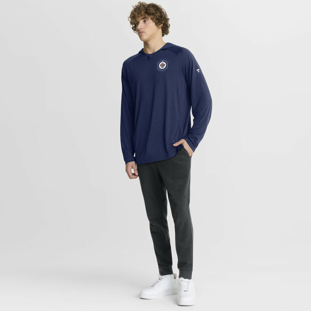 Winnipeg Jets Fanatics Authentic Pro Rink Hoodie Navy