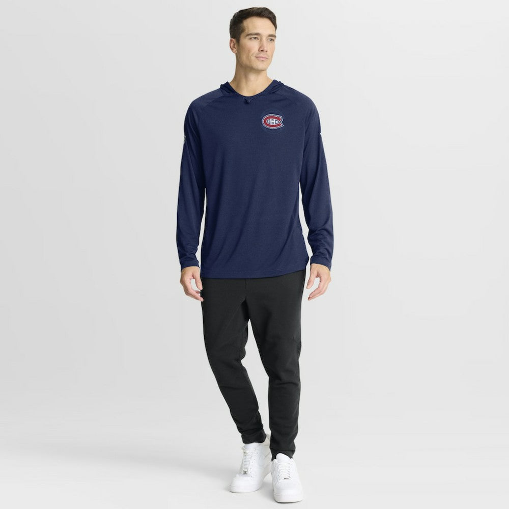 Montreal Canadiens Fanatics Authentic Pro Rink Hoodie Navy
