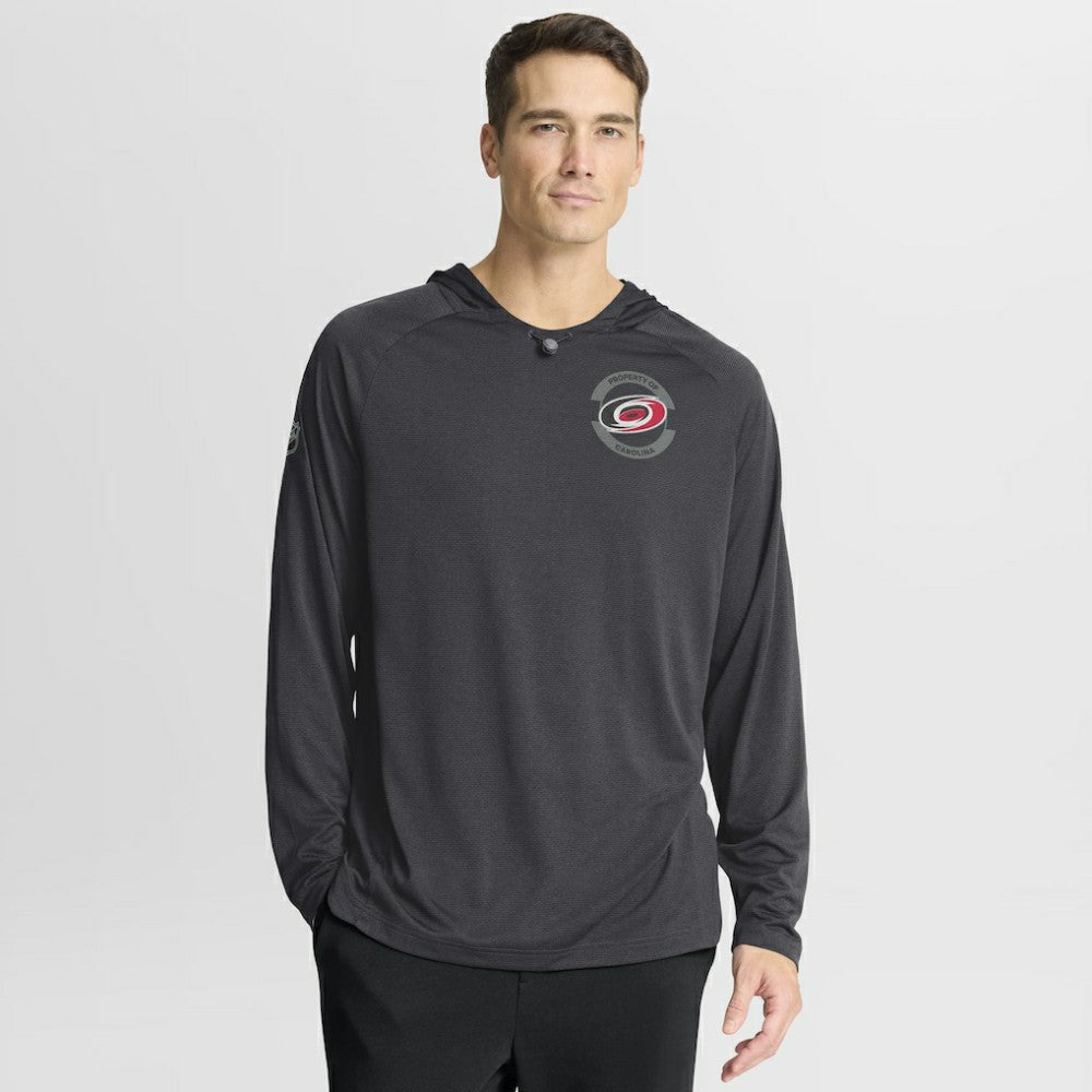 Carolina Hurricanes Fanatics Authentic Pro Rink Hoodie Charcoal