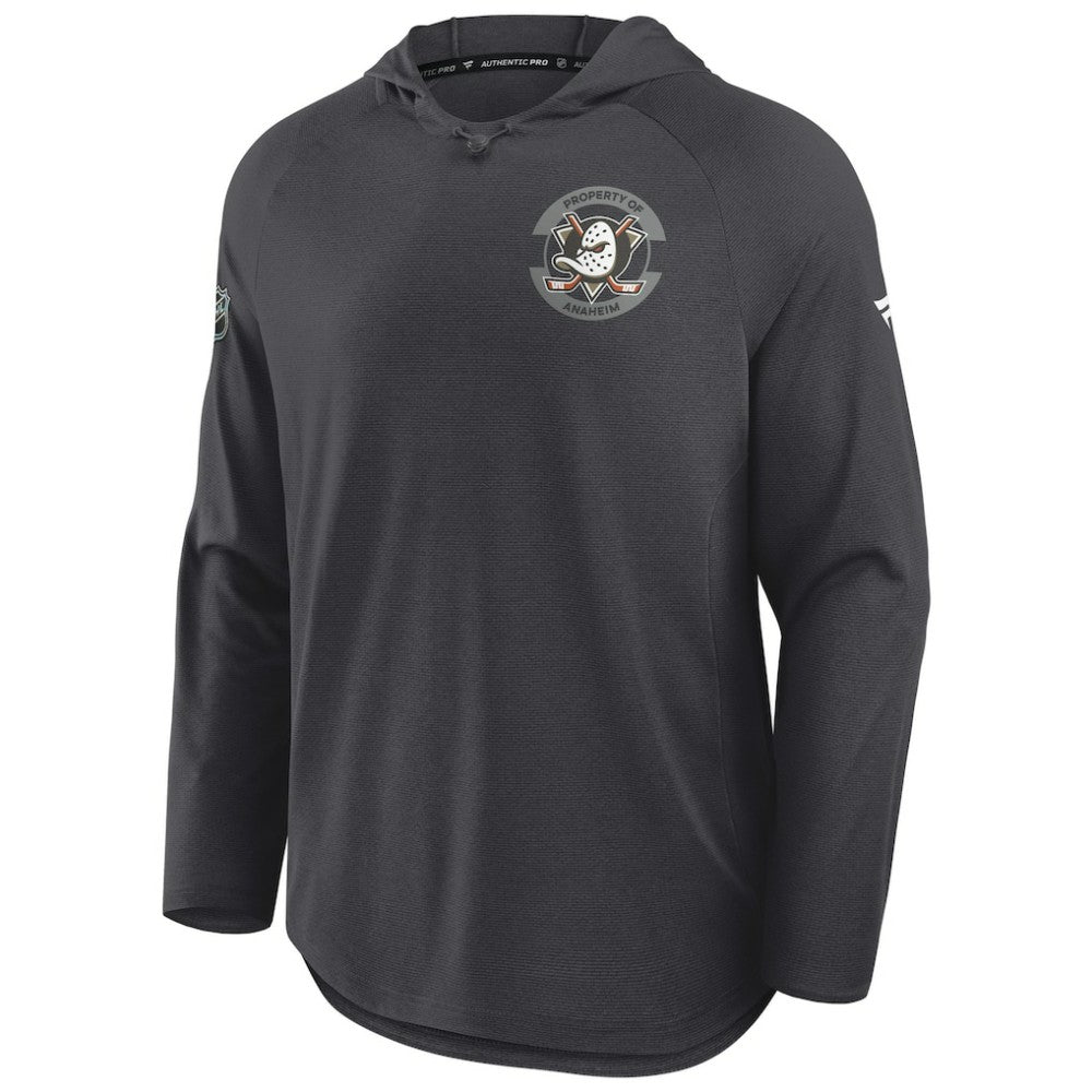 Anaheim Ducks Fanatics Authentic Pro Rink Hoodie Charcoal