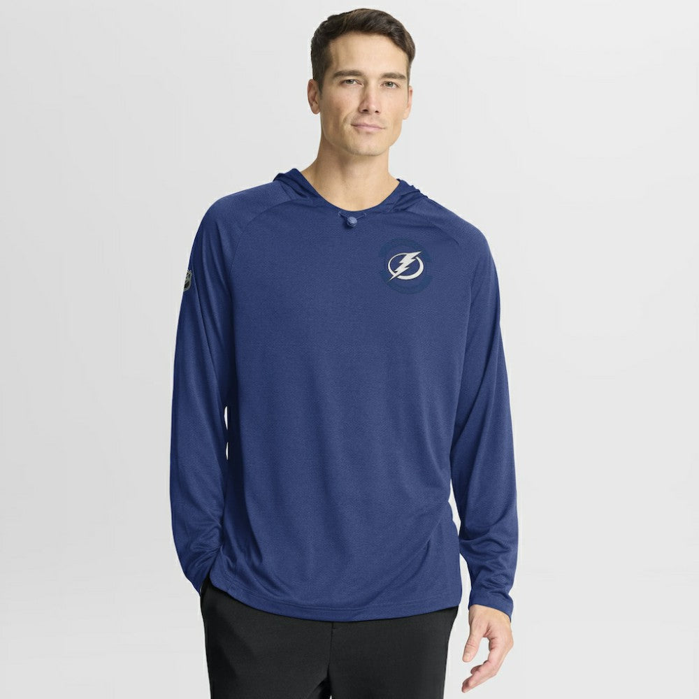 Tampa Bay Lightning Fanatics Authentic Pro Rink Hoodie Blue