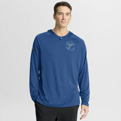 St. Louis Blues Fanatics Authentic Pro Rink Hoodie Heather Blue