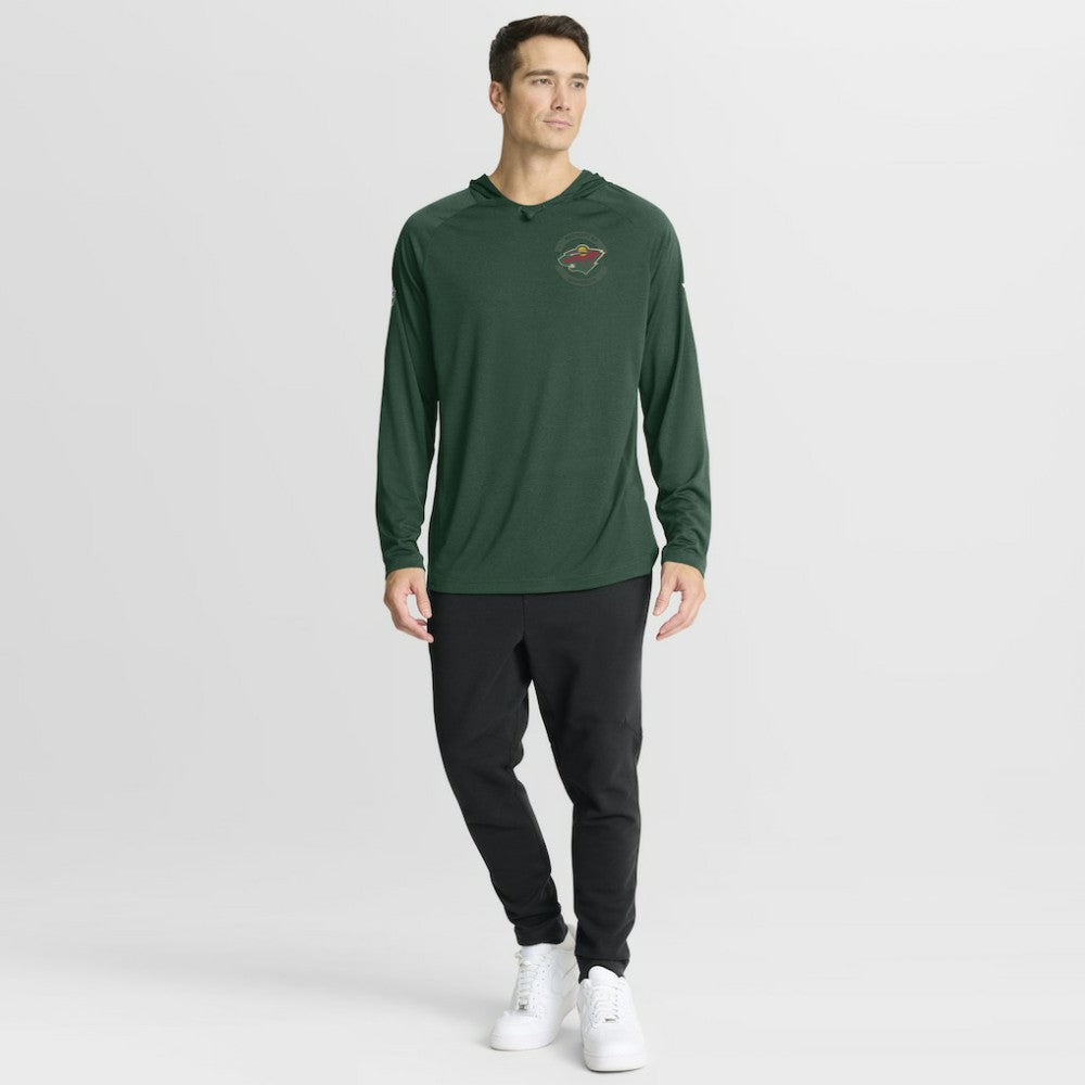 Minnesota Wild Fanatics Authentic Pro Rink Hoodie Green