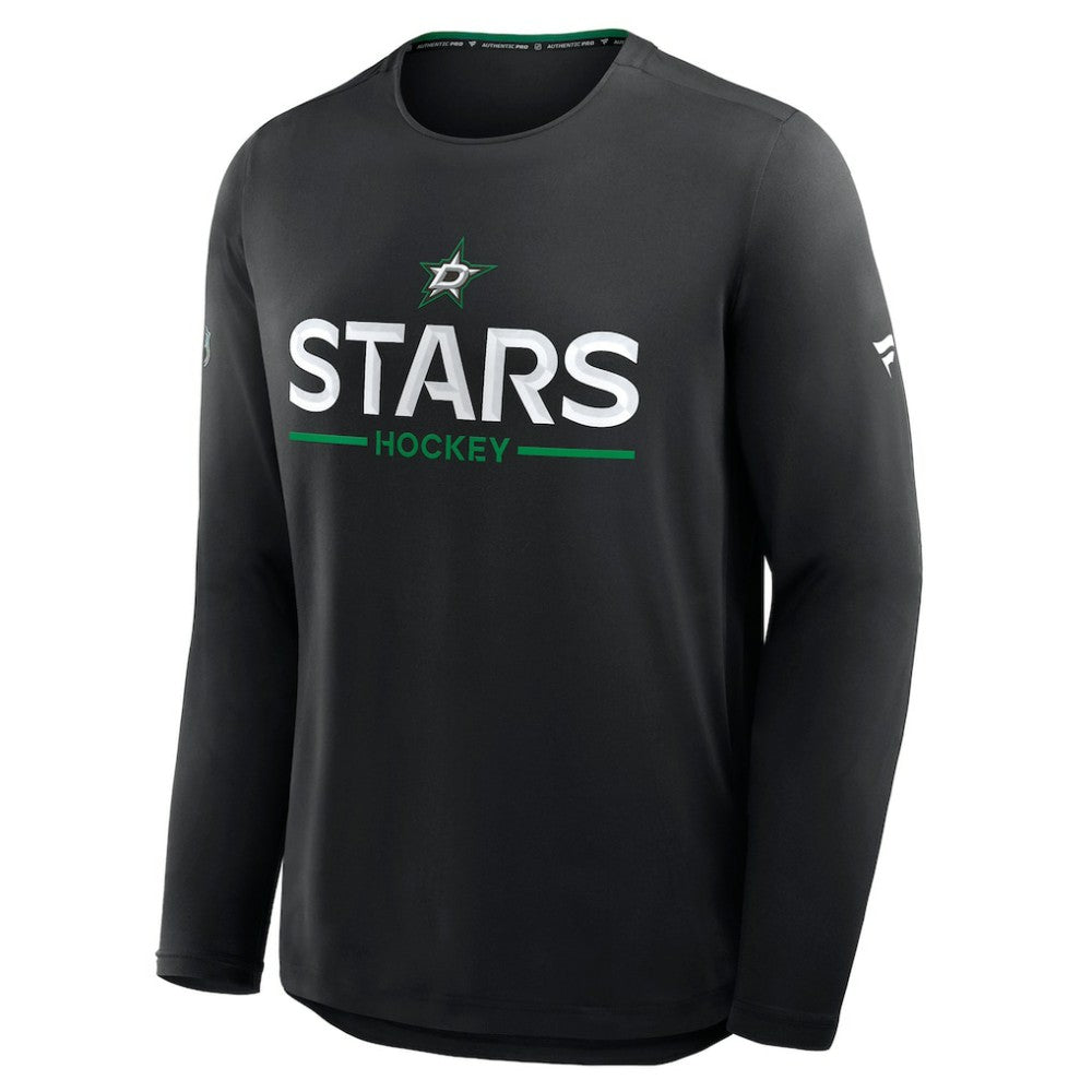 Dallas Stars Fanatics Authentic Pro Rink Tech Long Sleeve T-Shirt Black