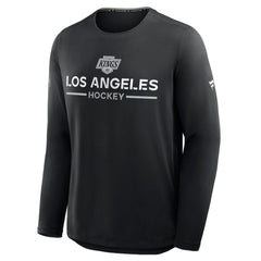 Los Angeles Kings Fanatics Authentic Pro Rink Tech Long Sleeve T-Shirt Black