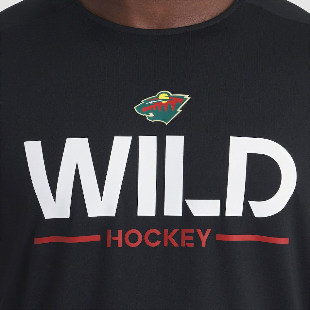 Minnesota Wild Fanatics Authentic Pro Rink Tech Long Sleeve T-Shirt Black