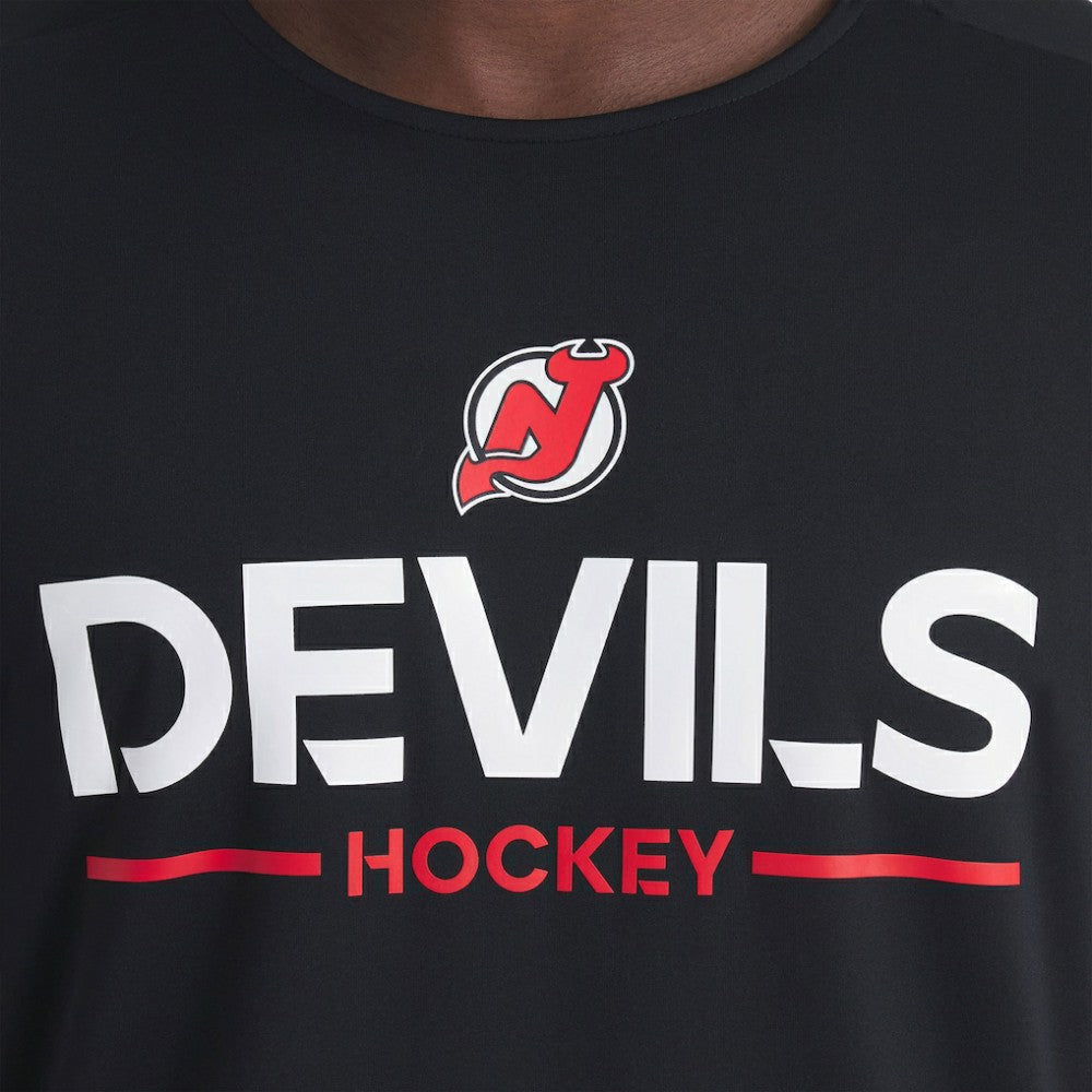 New Jersey Devils Fanatics Authentic Pro Rink Tech Long Sleeve T-Shirt Black