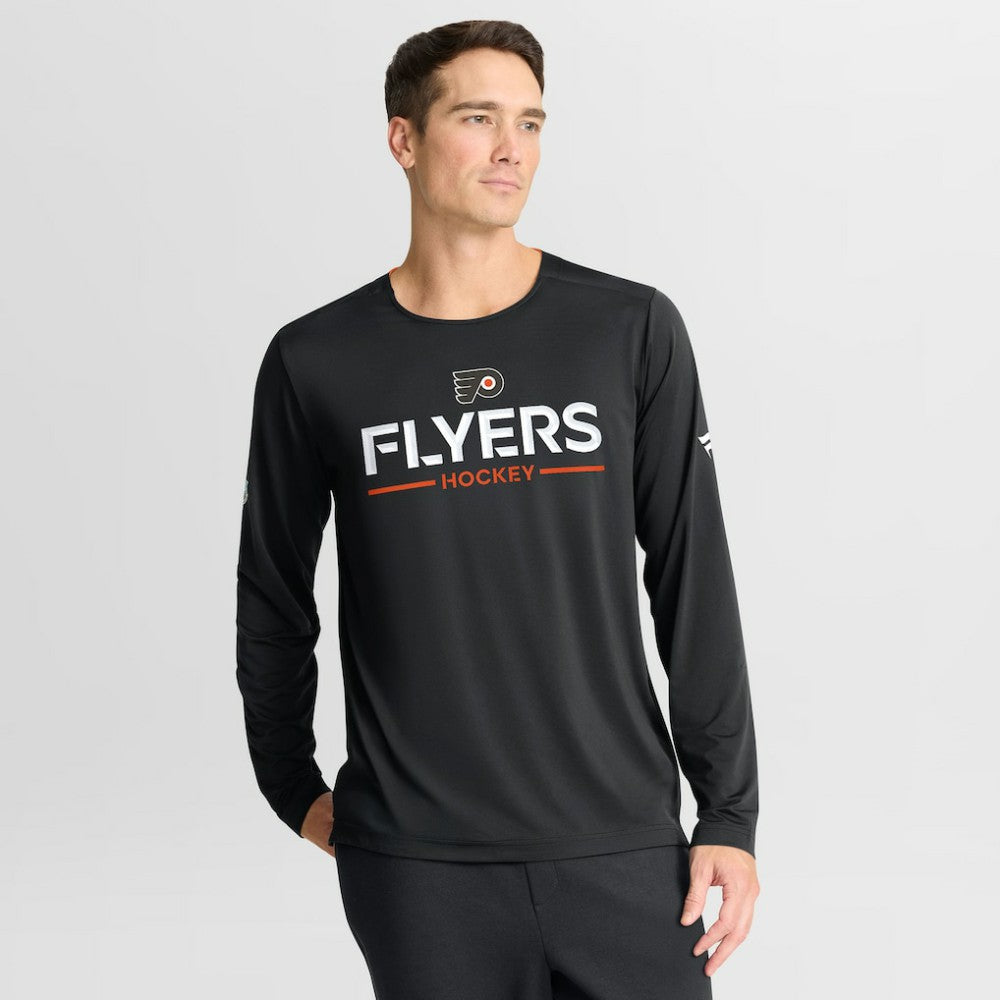 Philadelphia Flyers Fanatics Authentic Pro Rink Tech Long Sleeve T-Shirt Black