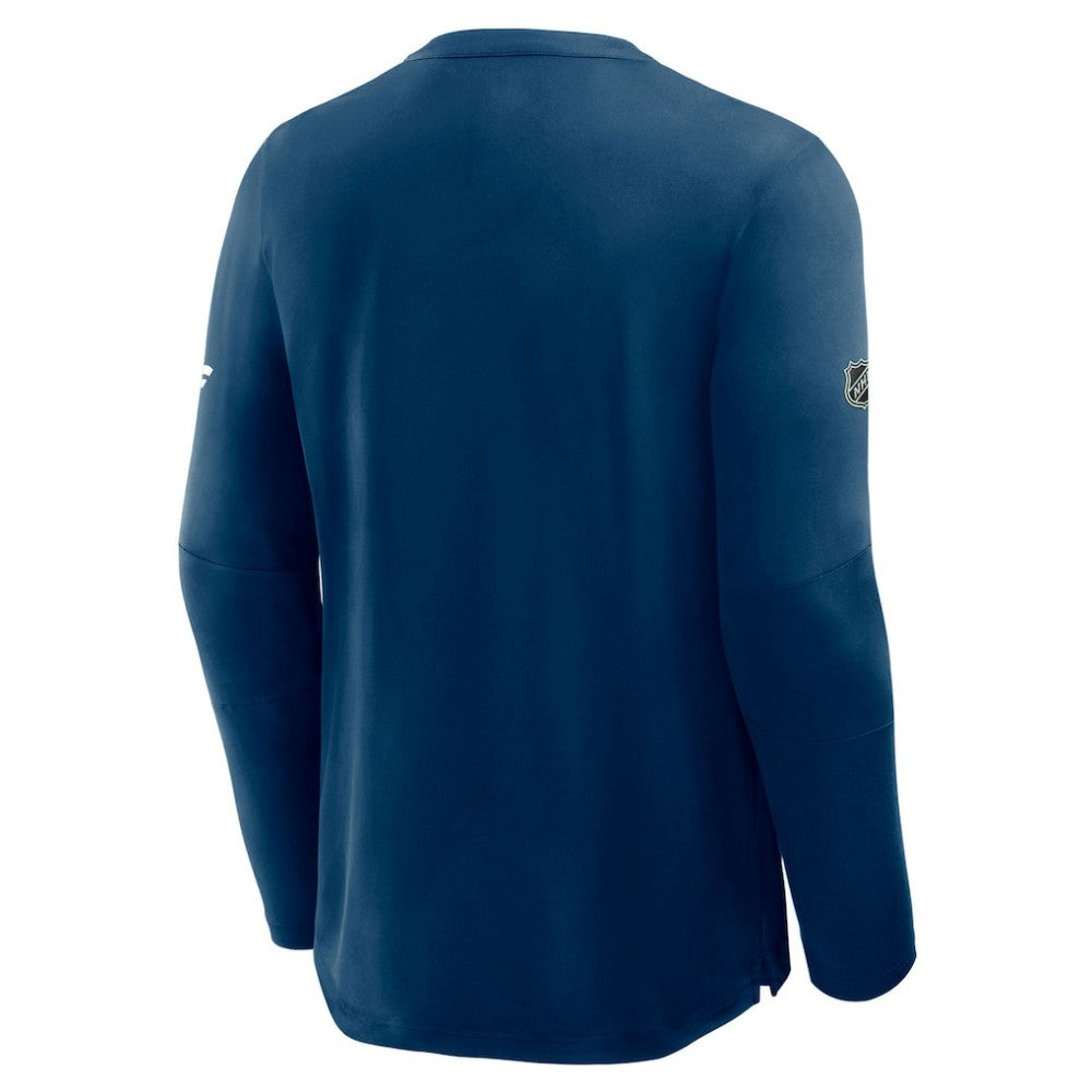 Seattle Kraken Fanatics Authentic Pro Rink Tech Long Sleeve T-Shirt Navy
