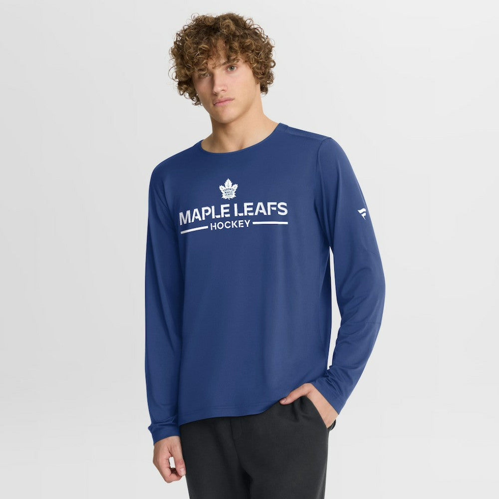 Toronto Maple Leafs Fanatics Authentic Pro Rink Tech Long Sleeve T-Shirt Blue
