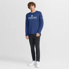 Toronto Maple Leafs Fanatics Authentic Pro Rink Tech Long Sleeve T-Shirt Blue