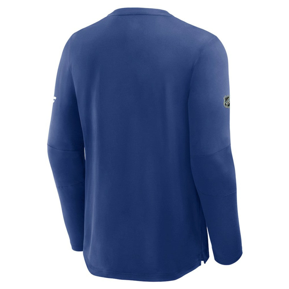 Toronto Maple Leafs Fanatics Authentic Pro Rink Tech Long Sleeve T-Shirt Blue