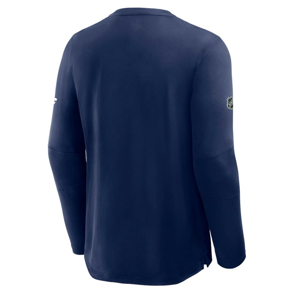 Winnipeg Jets Fanatics Authentic Pro Rink Tech Long Sleeve T-Shirt Navy