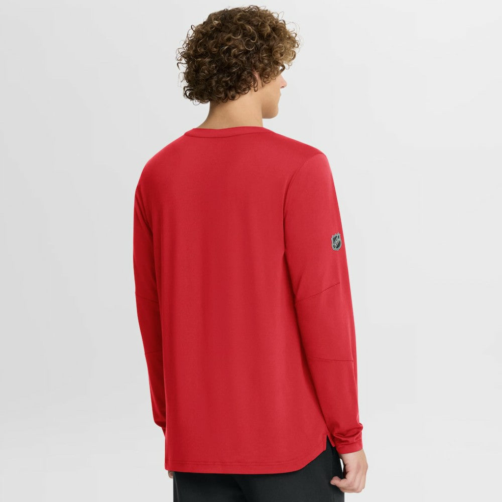 Chicago Blackhawks Fanatics Authentic Pro Centennial Rink Tech Long Sleeve T-Shirt Red