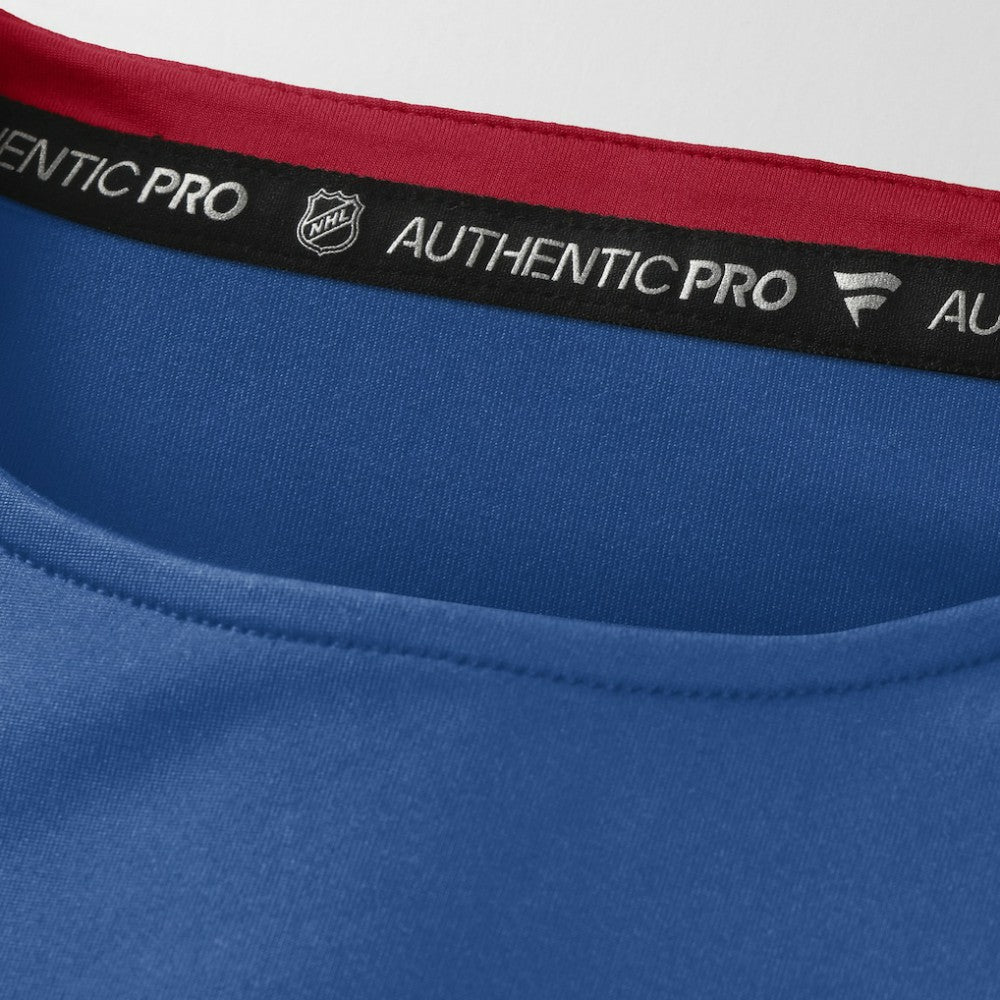 New York Rangers Fanatics Authentic Pro Rink Centennial Tech Long Sleeve T-Shirt Blue