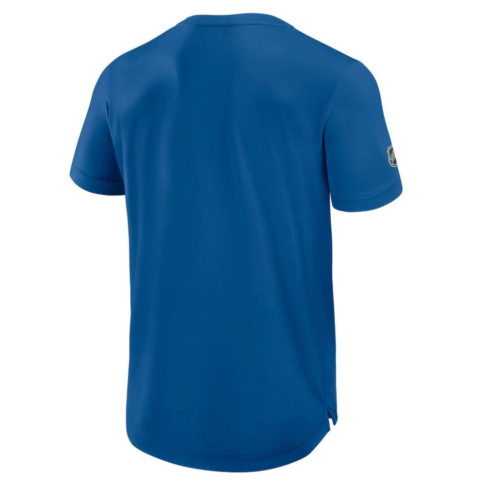 Winnipeg Jets Fanatics Authentic Pro Rink Tech T-Shirt Blue