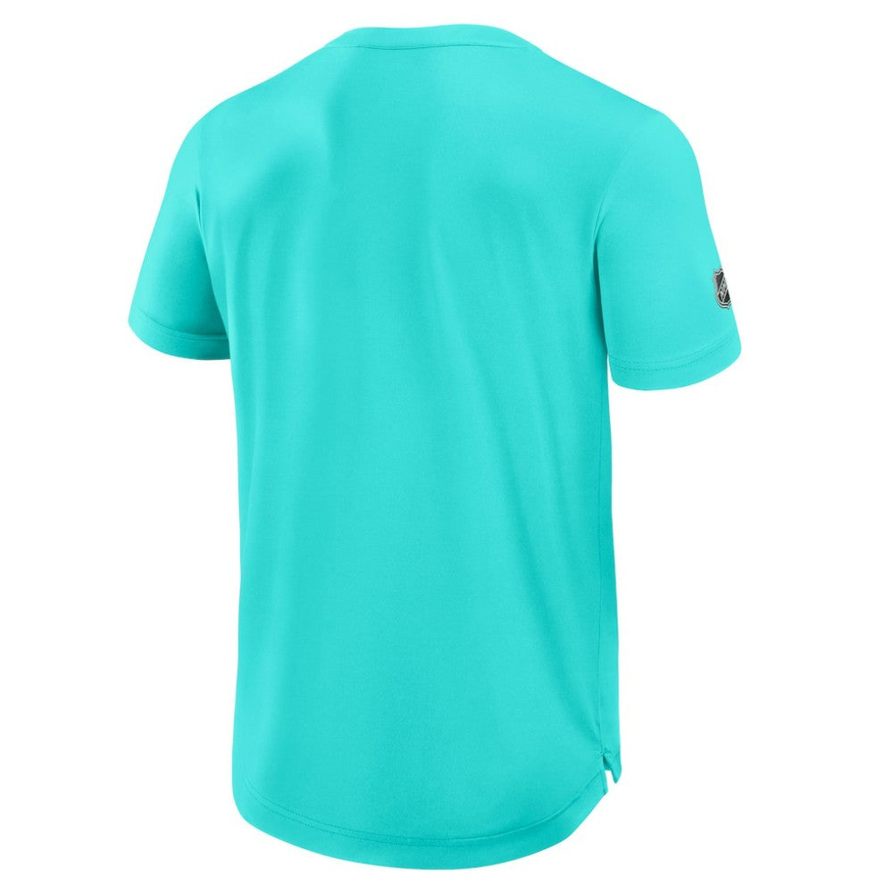 Seattle Kraken Fanatics Authentic Pro Rink Tech T-Shirt Light Blue