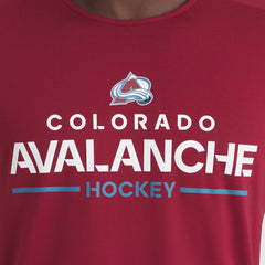 Colorado Avalanche Fanatics Authentic Pro Rink Tech T-Shirt Burgundy