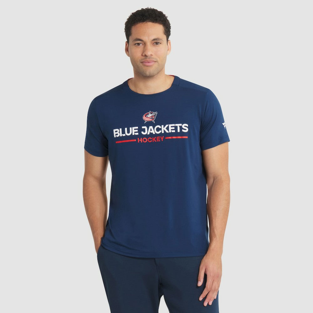 Columbus Blue Jackets Fanatics Authentic Pro Rink Tech T-Shirt Navy