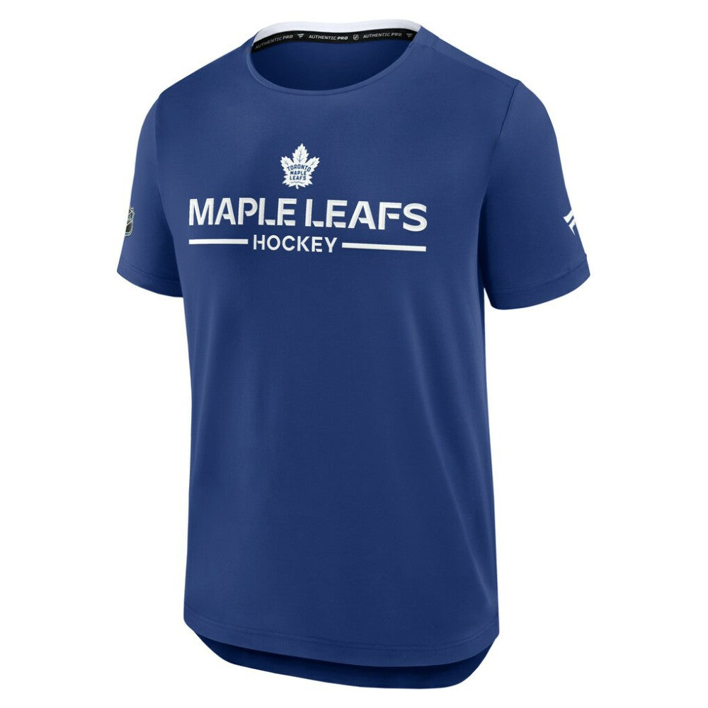 Toronto Maple Leafs Fanatics Authentic Pro Rink Tech T-Shirt Blue