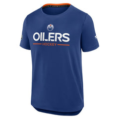 Edmonton Oilers Fanatics Authentic Pro Rink Tech T-Shirt Royal