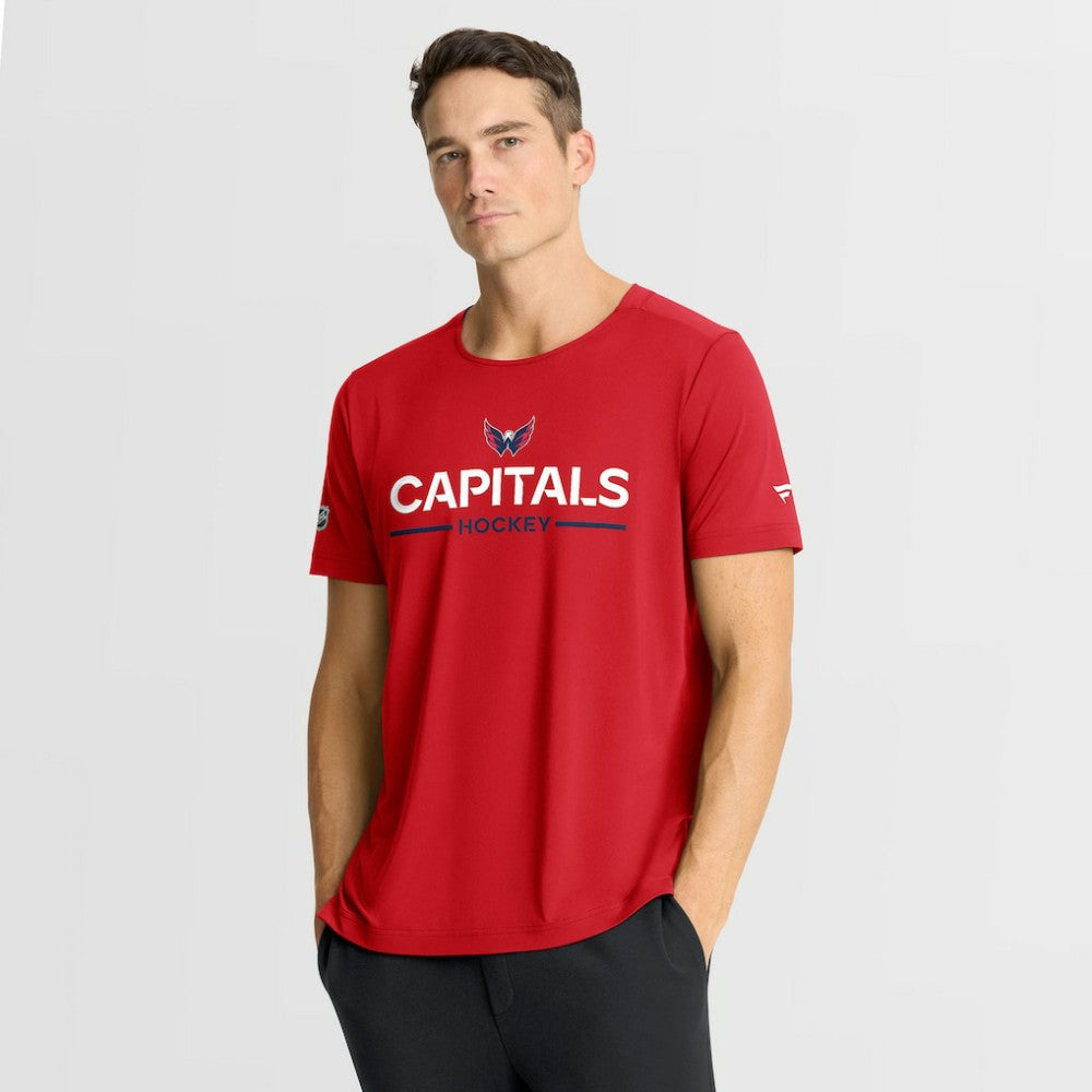Washington Capitals Fanatics Authentic Pro Rink Tech T-Shirt Red