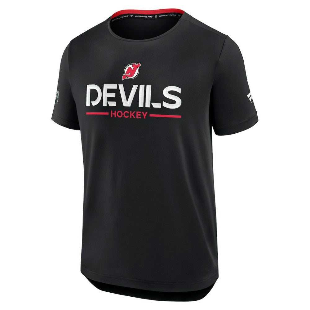 New Jersey Devils Fanatics Authentic Pro Rink Tech T-Shirt Black